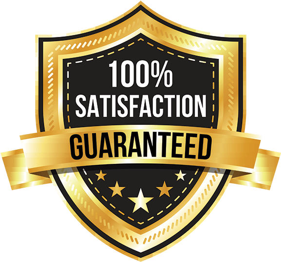 50 509474 100 percent satisfaction guaranteed money back guarantee badge